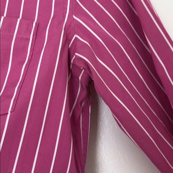 Ralph Lauren pink and white stripe button down - Picture 3 of 6